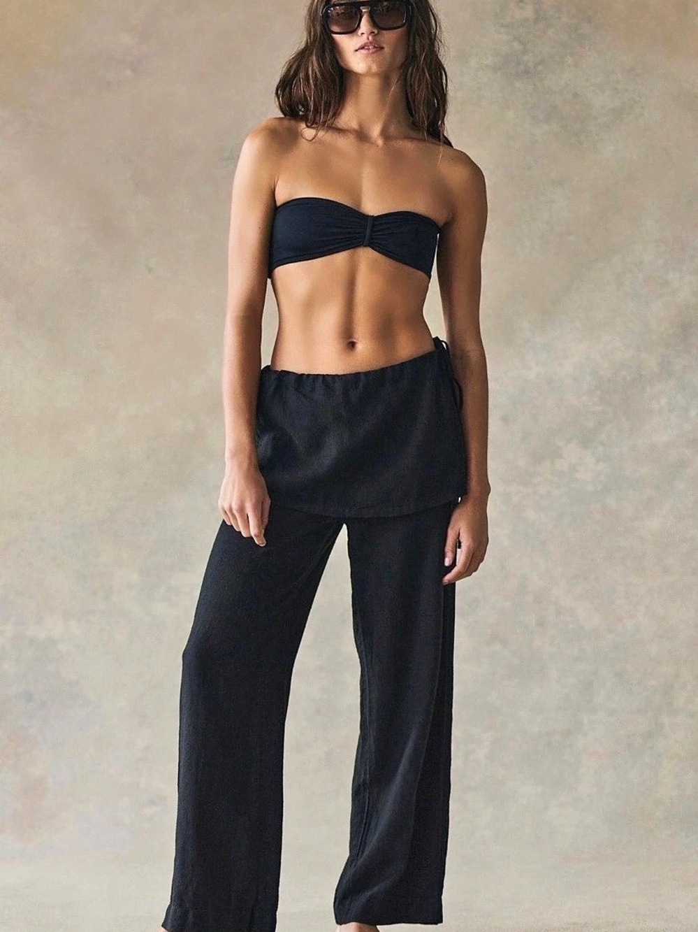 Free People AquaLuna Linen Skant NWT 💕